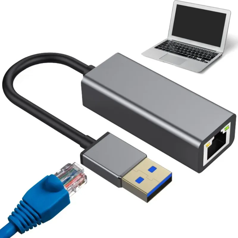 Przejściówka usb a ethernet karta sieciowa lan gigabit rj45 100mb-5907451370971