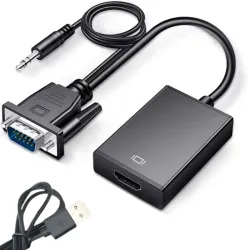 Kabel adapter konwerter vga-hdmi full hd d-sub z dźwiękiem jack 3.5mm-5907451369746