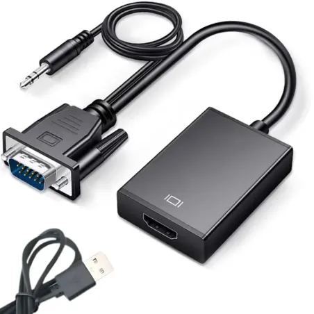 Kabel adapter konwerter vga-hdmi full hd d-sub z dźwiękiem jack 3.5mm-5907451369746