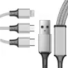 Kabel usb 3w1 1.2m do telefonu przewód lightning iphone micro usb-c-5907451355862