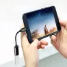 Adapter przejściówka usb-c do usb-a 3.0 otg solidny do telefonu-5907451351352