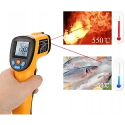 Pirometr termometr laserowy bezdotykowy -50 +550°c zdalny pomiar-5907451329702