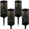 Lampa lampy ogrodowa solarna ozdobna zestaw 4 sztuki czujnik zmierzchu-5907451352557