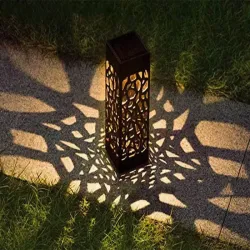 Lampa lampy ogrodowa solarna ozdobna zestaw 4 sztuki czujnik zmierzchu-5907451352557