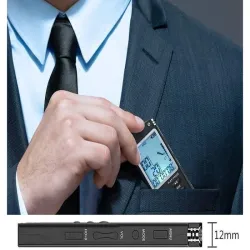 Dyktafon cyfrowy odtwarzacz mp3 podsłuch 8gb czuły mikrofon słuchawki-5907451351369