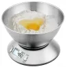 Waga kuchenna elektroniczna cyfrowa z misą 5kg lcd srebrna metalowa-5907451361344