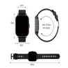 Smartwatch zegarek damski męski gumowy pasek sport BT rozmowy złoty-5907451378137