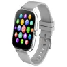 Smartwatch zegarek damski męski gumowy pasek sport BT rozmowy złoty-5907451378120