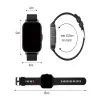 Smartwatch zegarek damski męski gumowy pasek sport BT rozmowy złoty-5907451378120