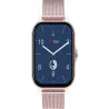 Smartwatch zegarek damski męski gumowy pasek sport BT rozmowy różowy-5907451378113