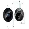 Kamera mini bezprzewodowa szpiegowska wifi full hd magnes 24x44mm-5907451330432
