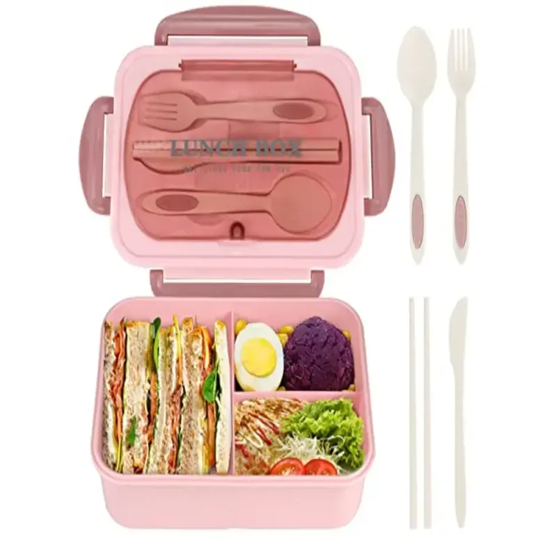 Lunchbox śniadaniówka pojemnik na śniadanie obiad z przegródkami-5907451378366