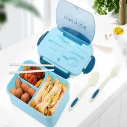 Lunchbox śniadaniówka pojemnik na śniadanie obiad z przegródkami-5907451378359