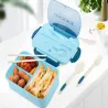 Lunchbox śniadaniówka pojemnik na śniadanie obiad z przegródkami-5907451378359