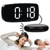 Budzik zegar elektroniczny z padem wibracyjnym alarm cyfrowy sieciowy-5907451370735