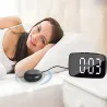 Budzik zegar elektroniczny z padem wibracyjnym alarm cyfrowy sieciowy-5907451370735
