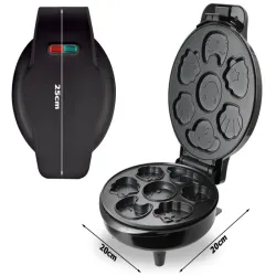 Opiekacz elektryczny 1200w do pieczenia ciastek różne wzory wypieków-5907451378472