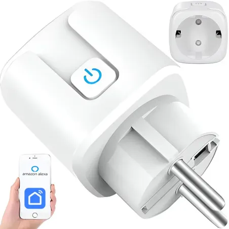 Inteligentne gniazdko elektryczne 230V 16A sterowane z wifi watomierz-5907451341858
