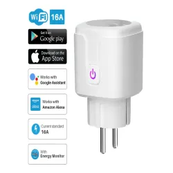 Inteligentne gniazdko elektryczne 230V 16A sterowane z wifi watomierz-5907451341858