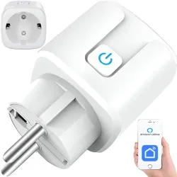 Inteligentne gniazdko elektryczne wifi timer 230V 16A app smart life-5907451341841