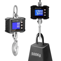 Waga hakowa magazynowa 500kg bagażowa wisząca wyświetlacz lcd aku-5907451361375