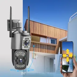 Kamera z dwoma obiektywami 6MP wifi ip lub 4g obrotowa detektor ruchu-5907451376478