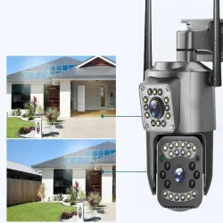 Kamera z dwoma obiektywami 6MP wifi ip lub 4g obrotowa detektor ruchu-5907451376478