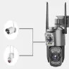Kamera z dwoma obiektywami 6MP wifi ip lub 4g obrotowa detektor ruchu-5907451376478