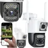 Kamera z dwoma obiektywami 6MP wifi ip lub 4g obrotowa detektor ruchu-5907451376485