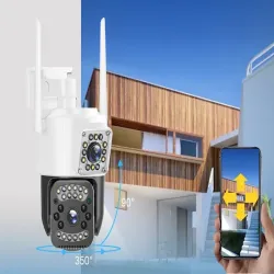 Kamera z dwoma obiektywami 6MP wifi ip lub 4g obrotowa detektor ruchu-5907451376485