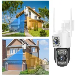 Kamera z dwoma obiektywami 6MP wifi ip lub 4g obrotowa detektor ruchu-5907451376485