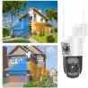 Kamera z dwoma obiektywami 6MP wifi ip lub 4g obrotowa detektor ruchu-5907451376485