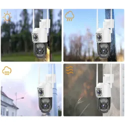 Kamera z dwoma obiektywami 6MP wifi ip lub 4g obrotowa detektor ruchu-5907451376485