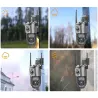 Kamera dwa obiektywy wifi ip zewnętrzna obrotowa CCTV detektor ruchu-5907451376461