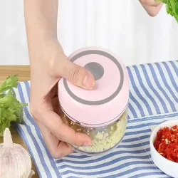 Elektryczny rozdrabniacz siekacz do warzyw czosnku usb akumulator-5907451340547