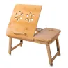 Stolik pod laptopa składana podstawka do łóżka z szufladą bambusowy-5907451310953