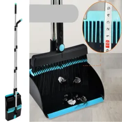 Zestaw do zamiatania leń zmiotka kij szczotka szufelka z grzebieniem-5907451351536