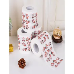 Świąteczny papier toaletowy mikołaje śmieszny wc 250 listków-5907451338131