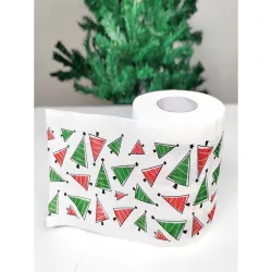 Świąteczny papier toaletowy mikołaje śmieszny wc 250 listków-5907451338131