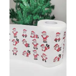 Świąteczny papier toaletowy mikołaje śmieszny wc 250 listków-5907451338131