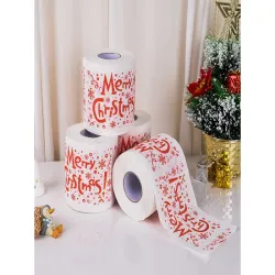 Świąteczny papier toaletowy mikołaje śmieszny wc 250 listków-5907451338131