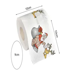 Świąteczny papier toaletowy mikołaje śmieszny wc 250 listków-5907451338131