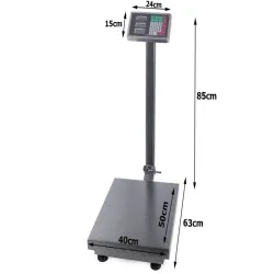 Waga magazynowa sklepowa elektroniczna 300kg lcd platforma 50x40cm-5907451326855
