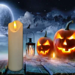 Świeczka na baterie wkład do zniczy led ruchomy płomień lampka świeca-5907451368718