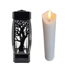 Świeczka na baterie wkład do zniczy led ruchomy płomień lampka świeca-5907451368718