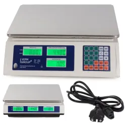 Waga sklepowa elektroniczna kalkulacyjna lcd 40kg dokładność 2g-5907451326879