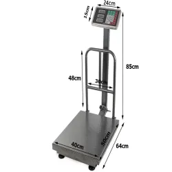 Waga magazynowa elektroniczna oparcie 300kg/50g lcd platforma 40x50cm-5907451326909