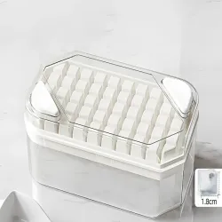 Forma do lodu kostkarka 50 kostek z pojemnikiem przyciskami i łopatką-5907451372289