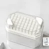 Forma do lodu kostkarka 50 kostek z pojemnikiem przyciskami i łopatką-5907451372289