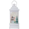 Świąteczny lampion latarenka ozdoba dekoracja led witraż bałwan-5907451368244